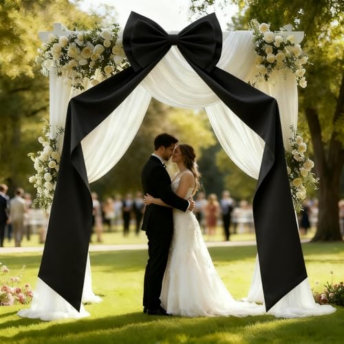 Black Giant Bow for Christmas Tree Topper 75x18 Inches - Wedding & Party Decor Variation of THIS listing
