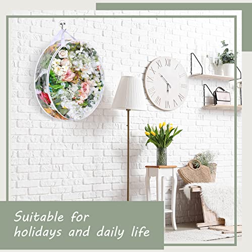 Clear Plastic Wreath Storage Bag - 30 Inch, Waterproof, Set of 4 - Transparent