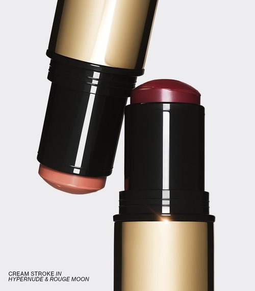 MAKE Beauty Cream Stroke Blush Stick - Vibrant Soft Matte Finish for Cheeks | Chroma Pinky Coral Shade