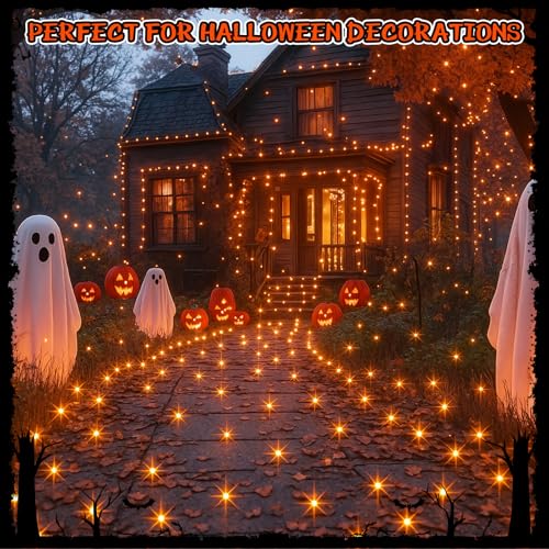 USB Fairy Lights Set - 3 Pack 16 ft Orange String Lights for Holiday & Party Decor