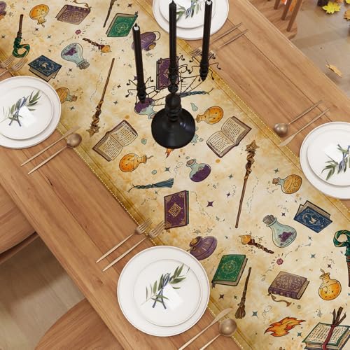 Halloween Table Runner 13x36 Inch - Spooky Kitchen & Dining Decor