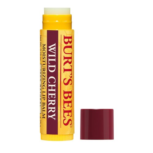 Burt’s Bees Wild Cherry Lip Balm - Nourishing Hydration in 0.15 Ounce Tube