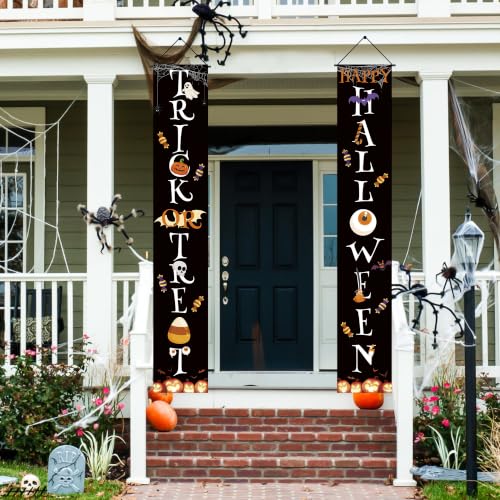Halloween Door Banner Indoor Outdoor Decorations 71x12 Inches - Festive Halloween Decor