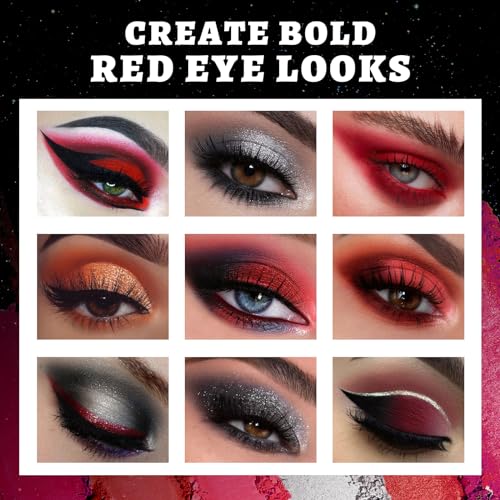 Halloween Eyeshadow Palette Makeup Set - Black Meteors & Gothic Clown Variation