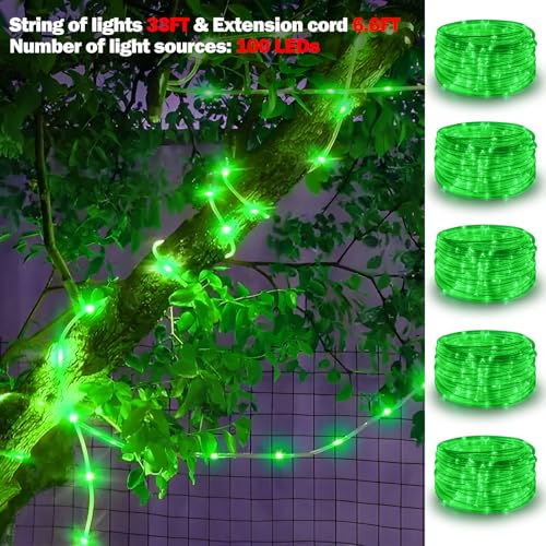 33FT 100 LED Solar String Lights with Remote - Waterproof Outdoor Rope Lights - Variation of THIS listing