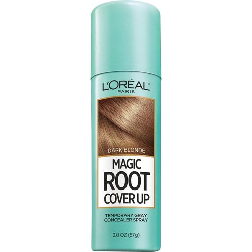 L'Oreal Paris Magic Root Cover Up - Dark Blonde Gray Concealer Spray, 2 oz. | Instant Coverage