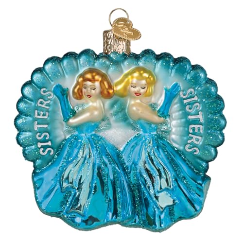 Sisters Glass Blown Christmas Ornament - Handcrafted Holiday Tree Decor