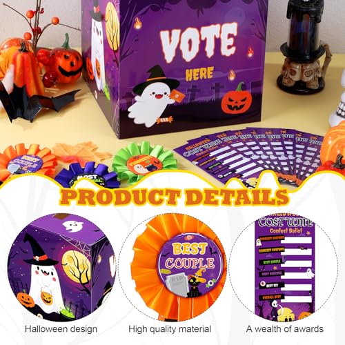 Halloween Costume Contest Kit with Voting Cards & Ribbons - Party Supplies