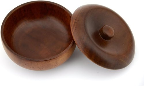 Grandslam Wooden Shaving Bowl - Easy Lathering Shaving Soap Bowl for Men | Oak Wood Design