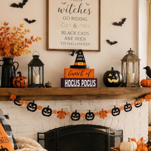 Indoor Halloween Witch Hat Table Decor - Spooky Hocus Pocus Sign