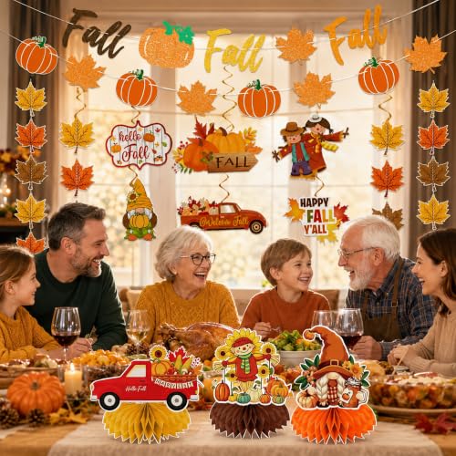 Fall Party Decorations Set for Office, Home & Classroom - Autumn Supplies
