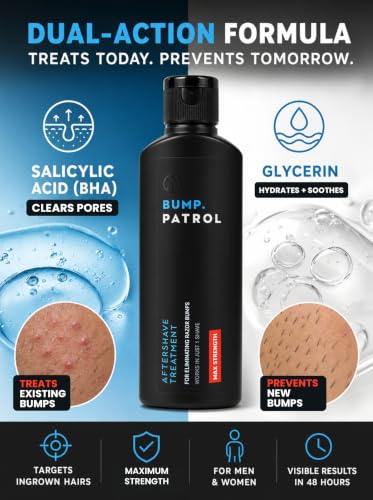Bump Patrol Max Strength Razor Bump Treatment Serum 4 fl oz - For Coarse & Sensitive Skin