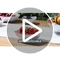 16oz Disposable Clear Plastic Square Serving Bowls - Pack of 4 - Party & Candy