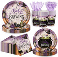 Halloween Baby Shower Party Decorations Supplies for 20 Guests - Witch Theme