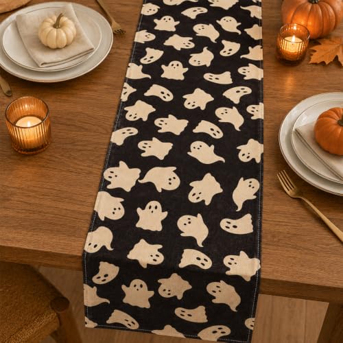 Halloween Ghost Table Runner - 13x72 Inch Spooky Seasonal Decor - Variation of THIS listing