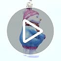 Expectant Snowlady Glass Christmas Ornament - Handcrafted Holiday Tree Decor