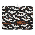 Halloween Drying Mat for Kitchen Counter 18x24 Inches Bat Design - Spooky Bat Dish Pad with Absorbent Microfiber