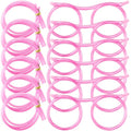 Pink Silly Straw Glasses - 6 Pack Kids Party Drinking Eyeglasses