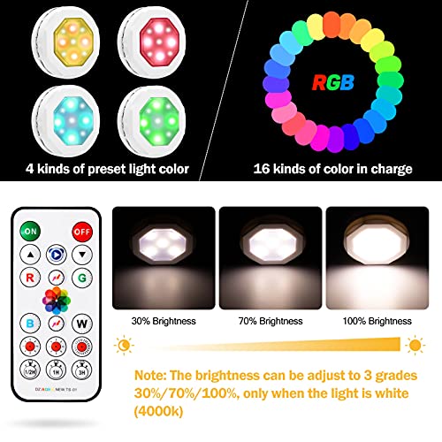 6 Pack RGB Pumpkin Lights with Remote Control Dimmable Timer Halloween Decor