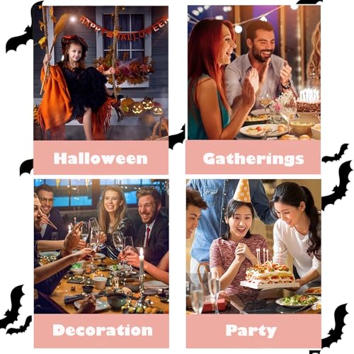 Pink Halloween Tablecloths Pack of 3 108x54 Inch Plastic Party Decor