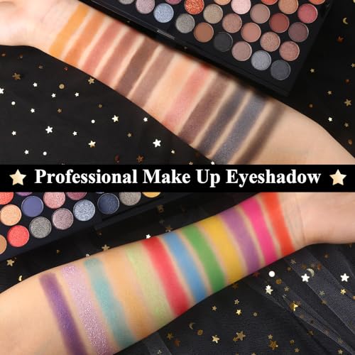 All in One Makeup Kit - Professional Eyeshadow, Lip Gloss, Concealer, Eyeliner, Contour, Brushes - Variation 05