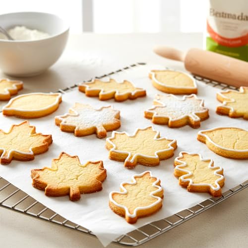Leaf Cookie Cutter Set for Baking - Stainless Steel Fall & Holiday Shapes