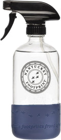 Skiennix 16 oz Clear Glass Spray Bottle - Durable Silicone Base for Easy Cleaning and Refills
