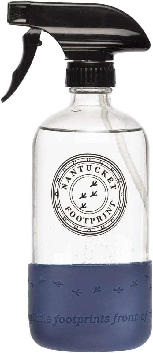 Skiennix 16 oz Clear Glass Spray Bottle - Durable Silicone Base for Easy Cleaning and Refills