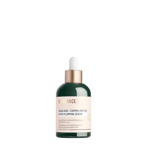 Biossance Squalane + Copper Peptide Rapid Plumping Serum - Vegan Face Serum for All Skin Types | Firming & Hydrating