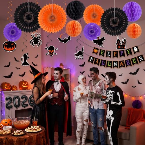 Halloween Party Decorations Set for Trick-or-Treat Indoor Outdoor Decor 39PCS