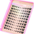 MLEN DIARY 100 Clusters Mink False Eyelashes - 09-NMHX, Natural 4D Fox Eye Look