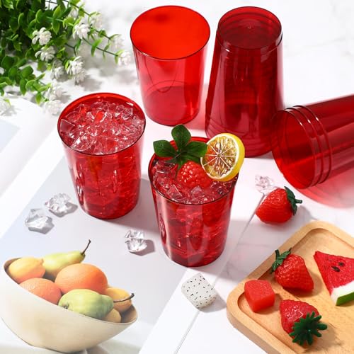 Red Disposable Plastic Party Cups 10oz - Pack of 100