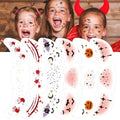 Halloween Glitter Freckles Face Tattoos 6PcsC - Waterproof Sparkle Makeup Patches