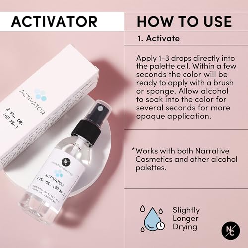 Alcohol-Activated Makeup Kit - 12-Color SFX Palette + Activator & Remover for Wounds & Halloween