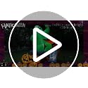 6Ft Halloween Inflatable Outdoor Decoration with Green Monster, Pumpkins, Tombstone & LED Lights