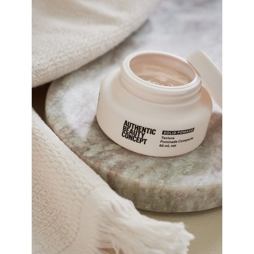 Authentic Beauty Concept Solid Pomade - Medium Hold Hair Pomade for All Hair Types | 2.9 oz | Vegan & Cruelty-Free