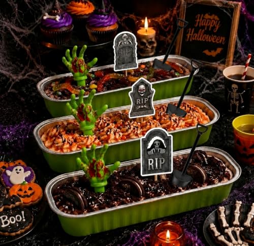 Halloween Mini Cake Pans with Lids 30-Set Spooky Dessert Decoration Kit - Variation 1