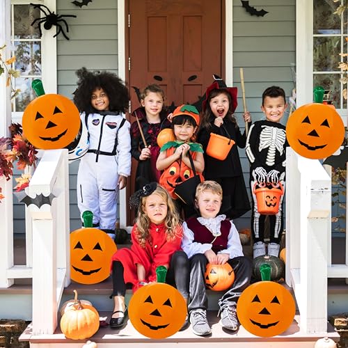 24-Pack Halloween Pumpkin Inflatable Decorations - Outdoor Party & Pool Decor, 16 Inch