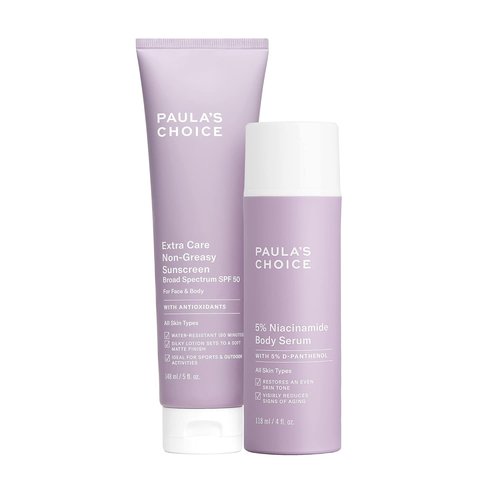 Paula's Choice 5% Niacinamide Body Serum & SPF 50 Oil-Free Sunscreen Set | Non-Greasy, Fragrance-Free