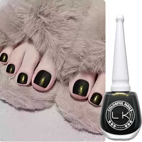 Black Glitter Nail Polish – 13ML Shimmer Finish Quick Dry No UV - Variation: Black Glitter