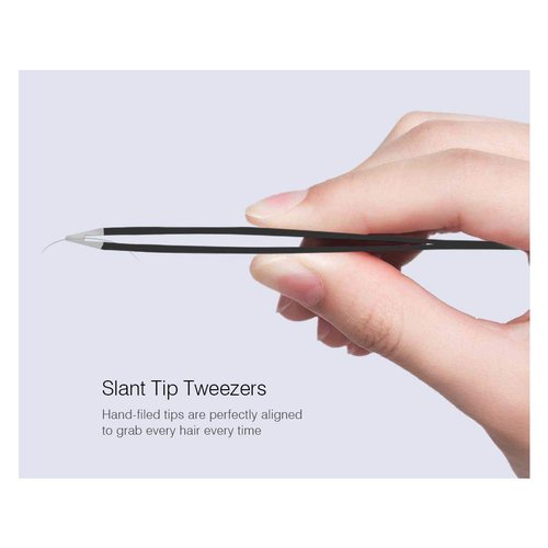 Tweezers Set, Surgical Grade Stainless Steel Eyebrows Tweezers, Also Great Precision for Facial Hair, Ingrown Hair, Splinter, Blackhead and Tick Remover