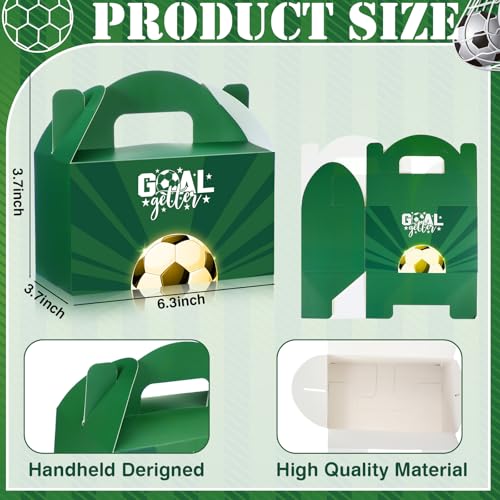Soccer Party Favors Gift Bags with Handles - 24 Pack, Football Theme