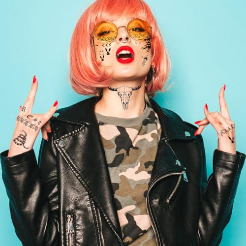 Halloween Temporary Face Tattoos - Fake Tattoo Stickers BC