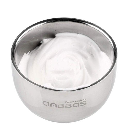 Anbbas Shaving Brush Synthetic Badger Hair Wood Handle,Stainless Steel Shaving Stand and Bowl,Perfect for Men Wet Shave