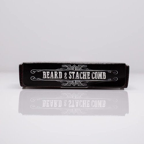 Doctor Lip Bang’s Beard and Stache Comb | Vegan | Cruelty-Free | 100% All-Natural Sandalwood | Anti-Static | Dual-Action Teeth for All Beard Types | Handmade in the United States