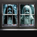 Halloween Ghost Girl Window Covers Set - Spooky Haunted House Decor