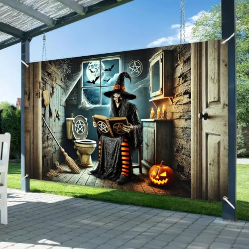 Halloween Party Backdrop Pumpkin Decorations 71x43 Inch - Halloween Decor #4