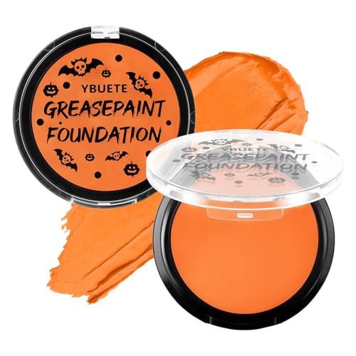 Orange Oil-Based Face & Body Painting Foundation for Halloween SFX - Creative Makeup