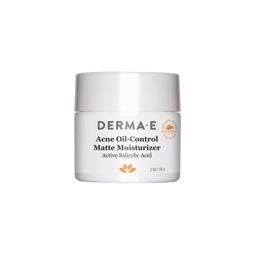 Derma E Acne Oil Control Face Moisturizer - Matte Cream with Salicylic Acid & Tea Tree Oil | 2 Oz