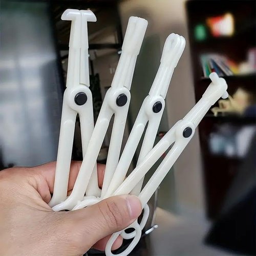 Piercing Clamps 25Pcs Piercing Forceps Septum Forceps Clamps Septum Slotted Disposable Piercing Clamps for Ear Nose Lip Navel Tongue Septum Belly Piercing Kit Piercing Tools